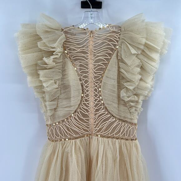 Zimmermann Dancer Glitter Tulle Dress - Cream - 1 or US 6 - New with tags - Picture 12 of 14